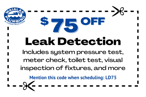 image of coupon for $50 off plumbing services